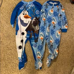 Two Pair - One Piece Footie Pajamas